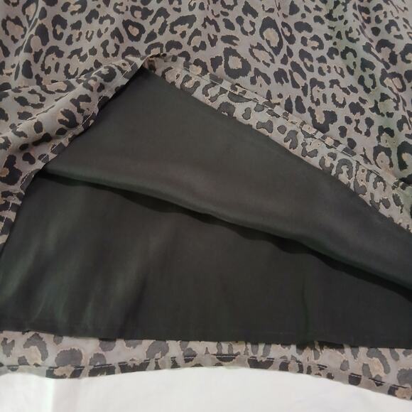 Loft Size XXSP Cheetah Print Empire Waist Mini Dress - Picture 6 of 14